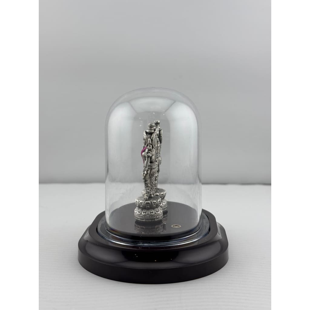 999 Pure Silver Radha Krishna Idol 12gm – Divine Couple Murti for Temple & Gifting