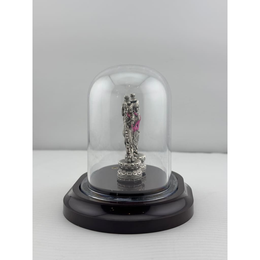 999 Pure Silver Radha Krishna Idol 12gm – Divine Couple Murti for Temple & Gifting