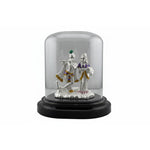 999 Pure Silver Radha Krishna Idol in Protective Acrylic
