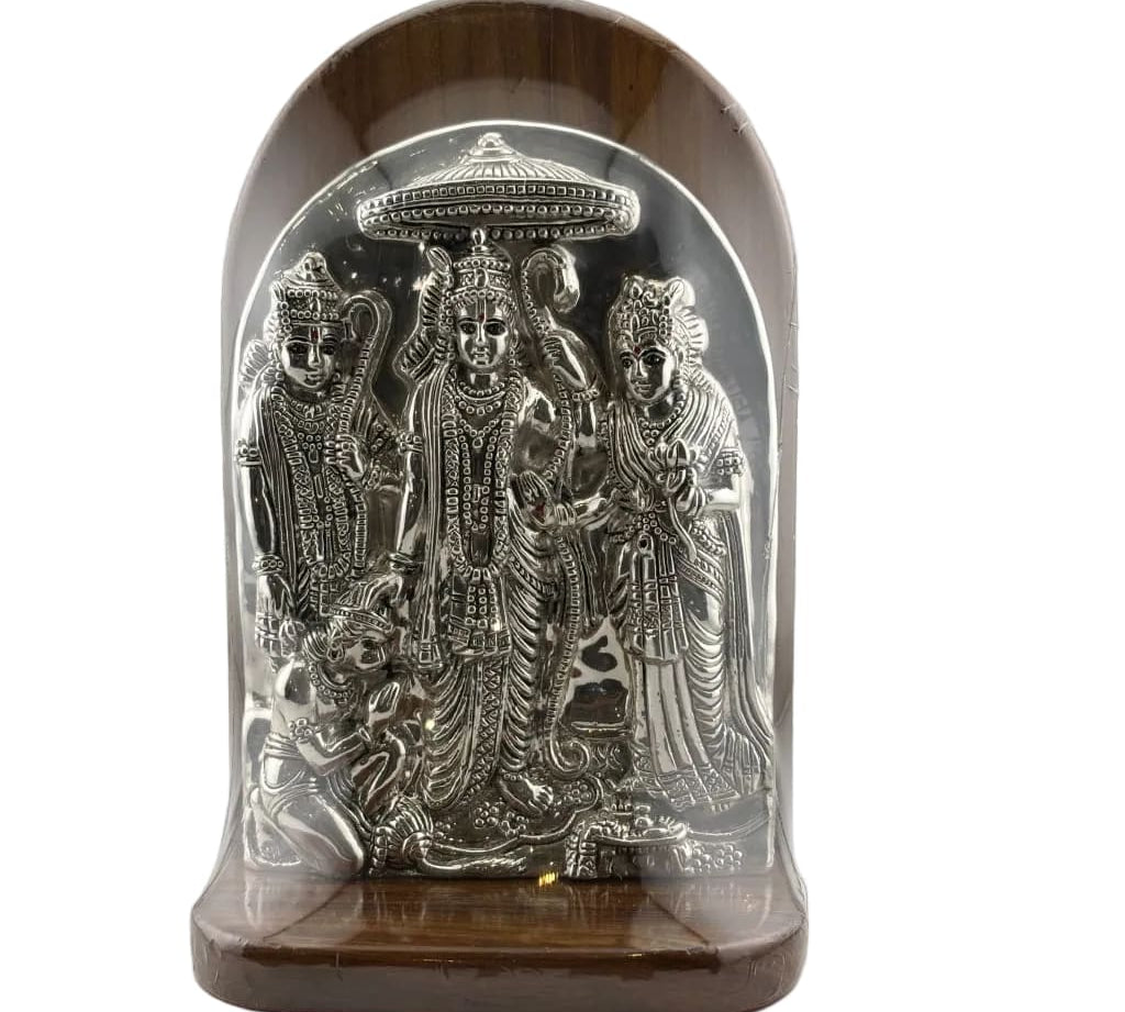 999 Pure Silver Ram Family Idol 111gm – Divine Family Murti