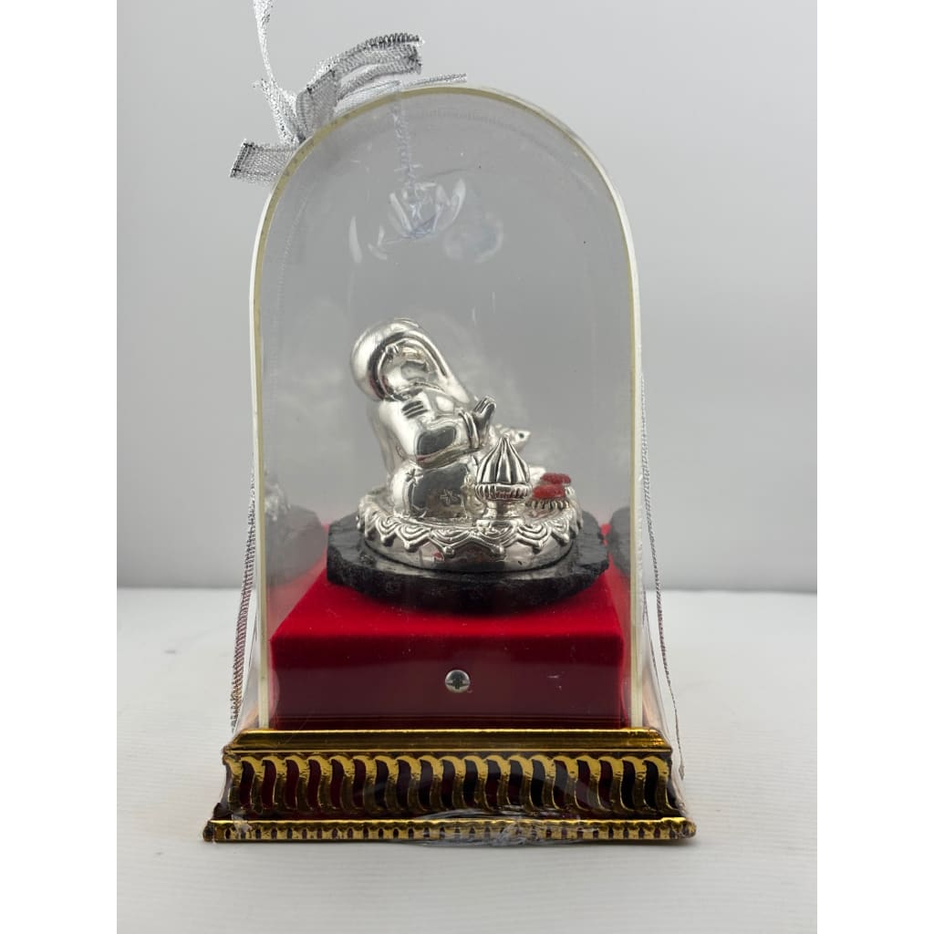 999 Pure Silver Reclining Lord Ganesha Idol 60g – Ganpati Murti