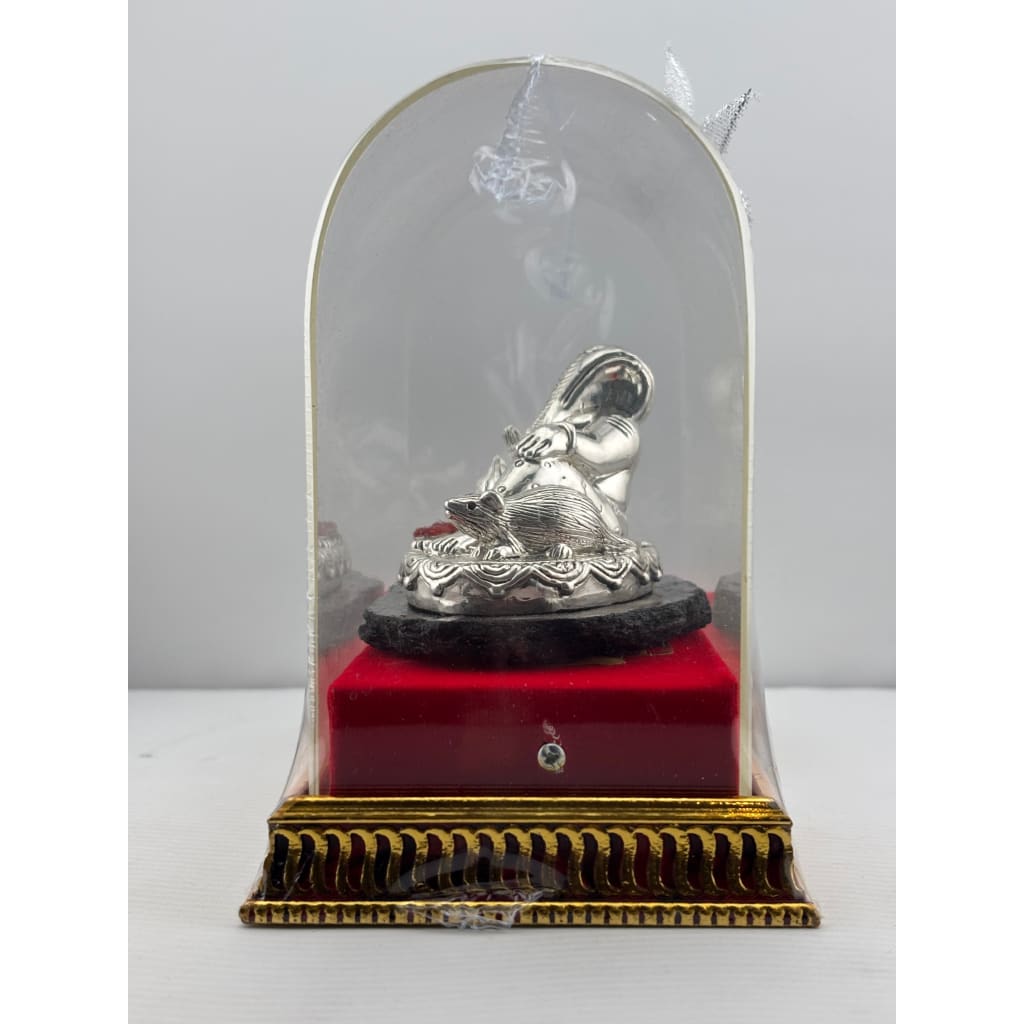 999 Pure Silver Reclining Lord Ganesha Idol 60g – Ganpati Murti