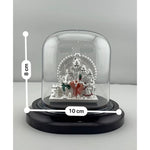 999 Pure Silver Shiva Family Idol 22gm – Spiritual Shiv Parivar Murti for Temple Décor