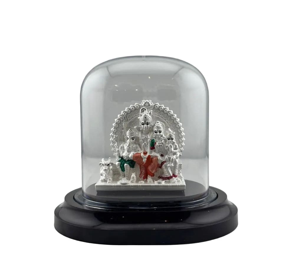 999 Pure Silver Shiva Family Idol 22gm in Protective