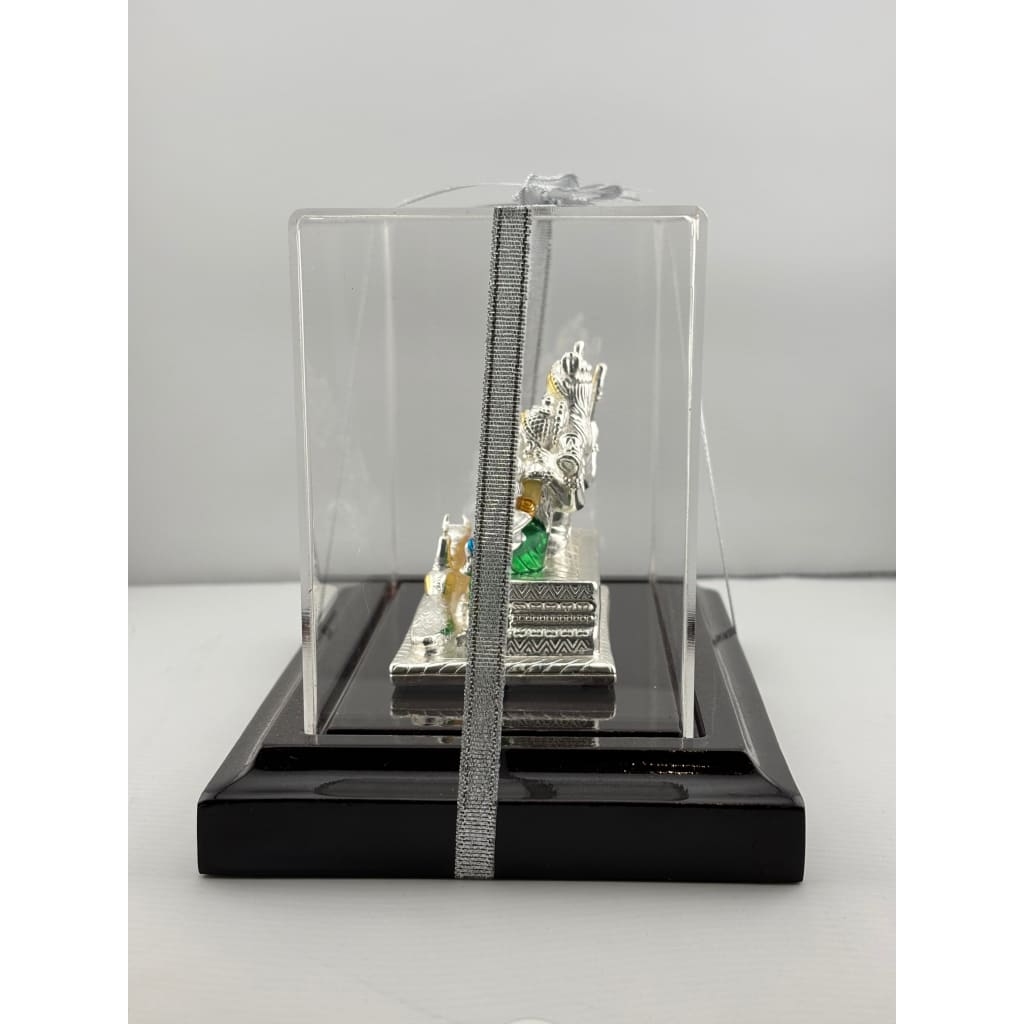 999 Pure Silver Shiva Parivar Idol 80gm – Divine Family Murti for Pooja & Prosperity