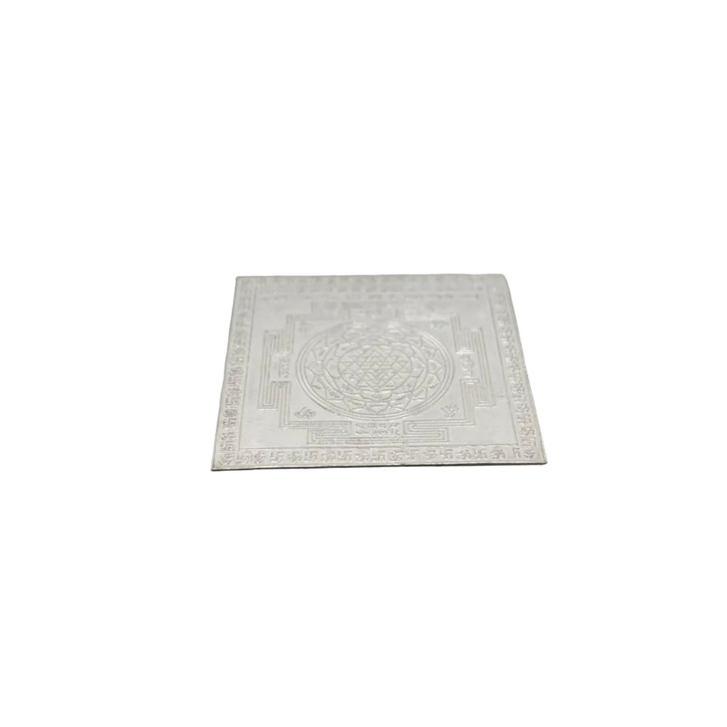 Silver Shri Yantra Plate – view 2