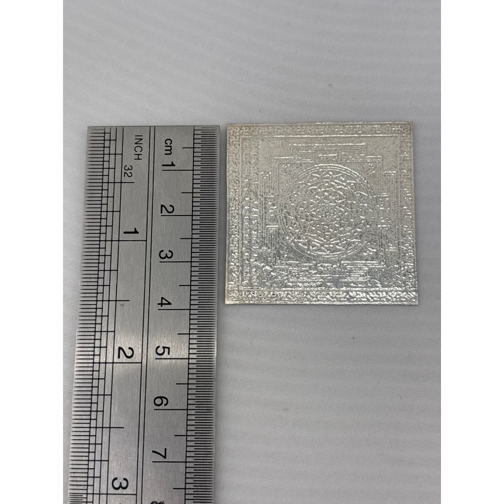 Silver Shri Yantra Plate – view 5