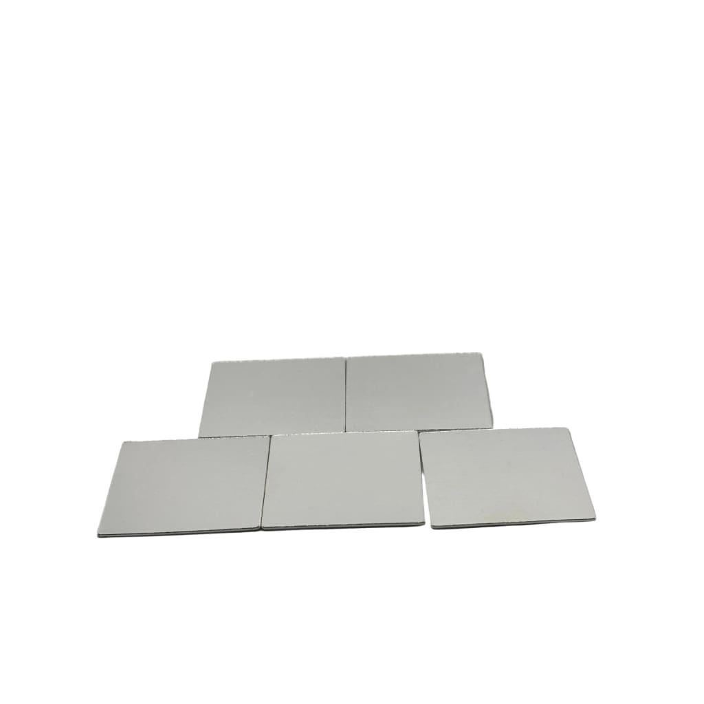 Silver Square Pooja Plates Set of 5 Handcrafted 48gm – view 2