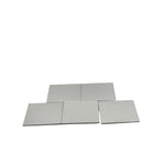 Silver Square Pooja Plates Set of 5 Handcrafted 48gm – view 2