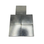 Silver Square Pooja Plates Set of 5 Handcrafted 52gm – view 2