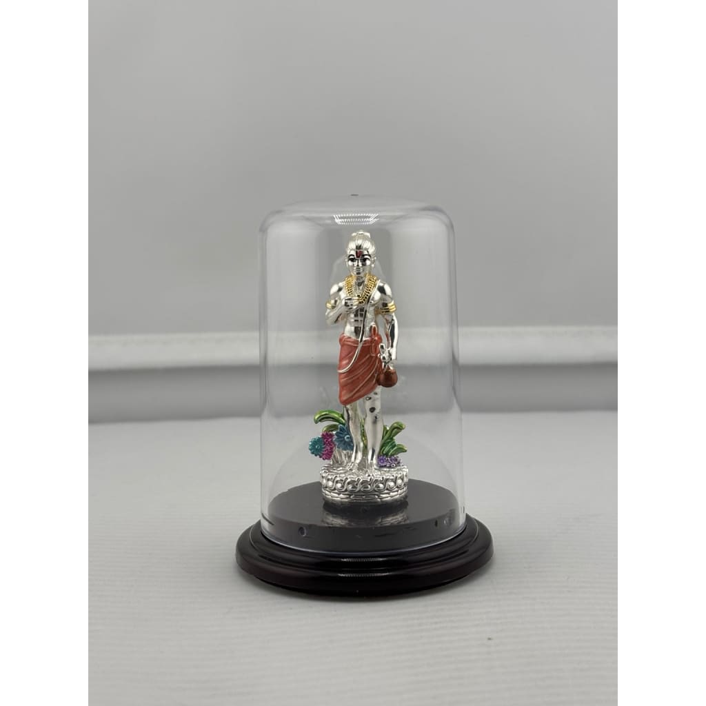 Swaminarayan silver idol front view