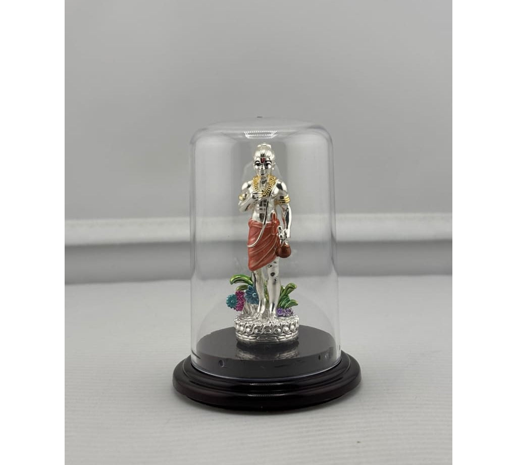 Swaminarayan silver idol front view