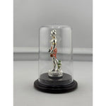 Swaminarayan silver idol left side view