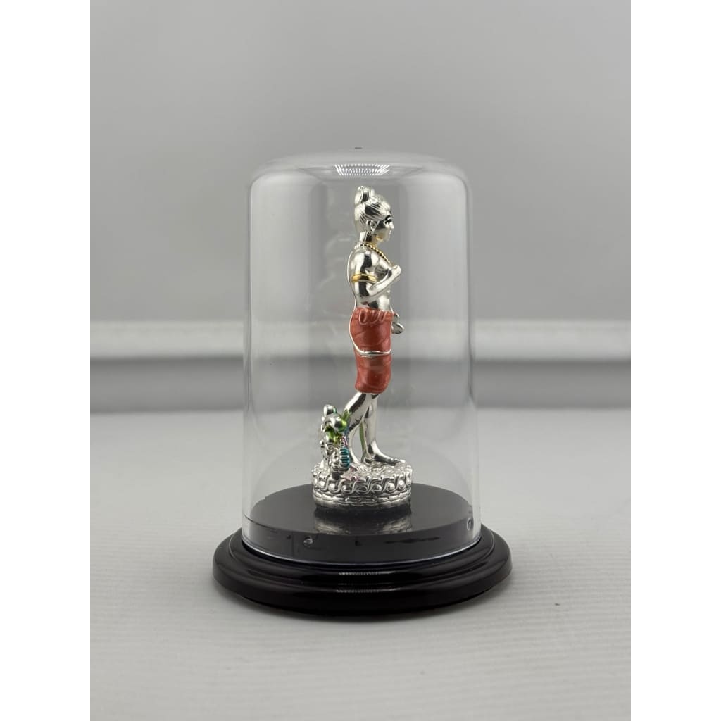 Swaminarayan silver idol right side view