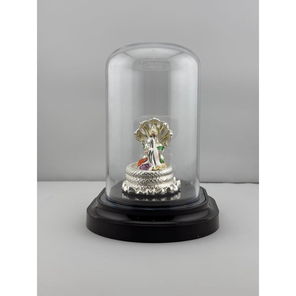 999 Pure Silver Vishnu & Lakshmi Idol 12gm – Divine Couple Murti for Temple & Gifting