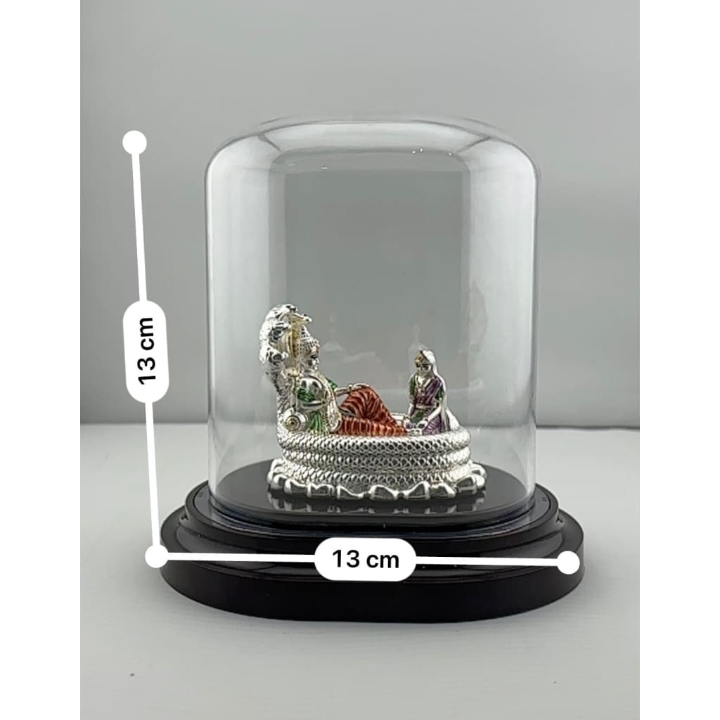 999 Pure Silver Vishnu & Lakshmi Idol 12gm – Divine Couple Murti for Temple & Gifting