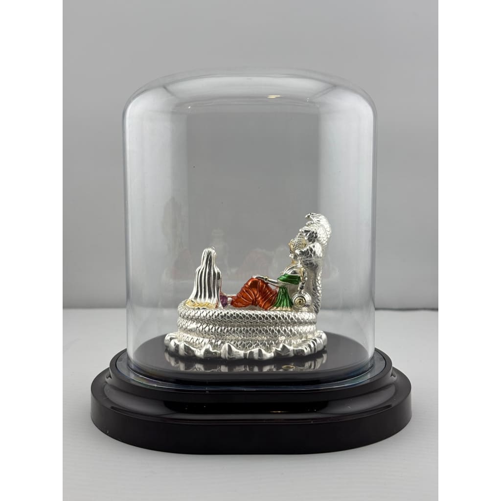 999 Pure Silver Vishnu & Lakshmi Idol 12gm – Divine Couple Murti for Temple & Gifting