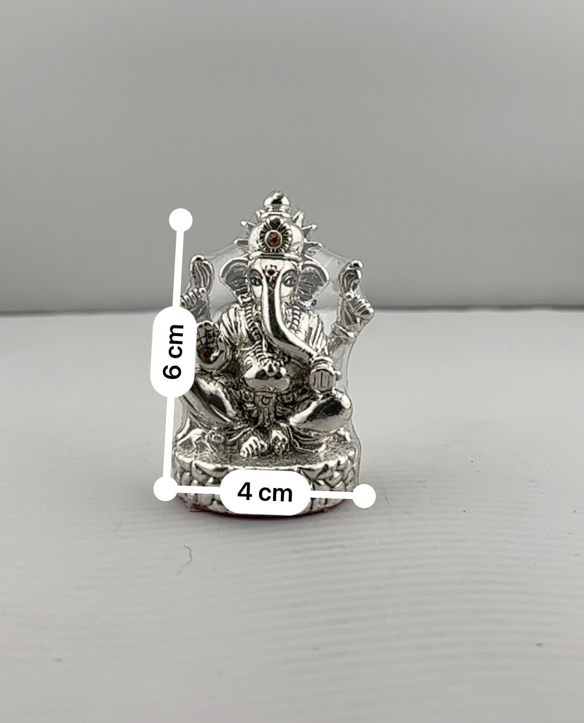 Silver Ganesha Idol 22gm – Divine Ganpati Murti for Home Mandir & Gifting