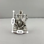 Silver Ganesha Idol 22gm – Divine Ganpati Murti for Home Mandir & Gifting