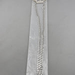 Heavy Curb Link Silver Chain in 925 Sterling Silver | Thick Chain Necklace