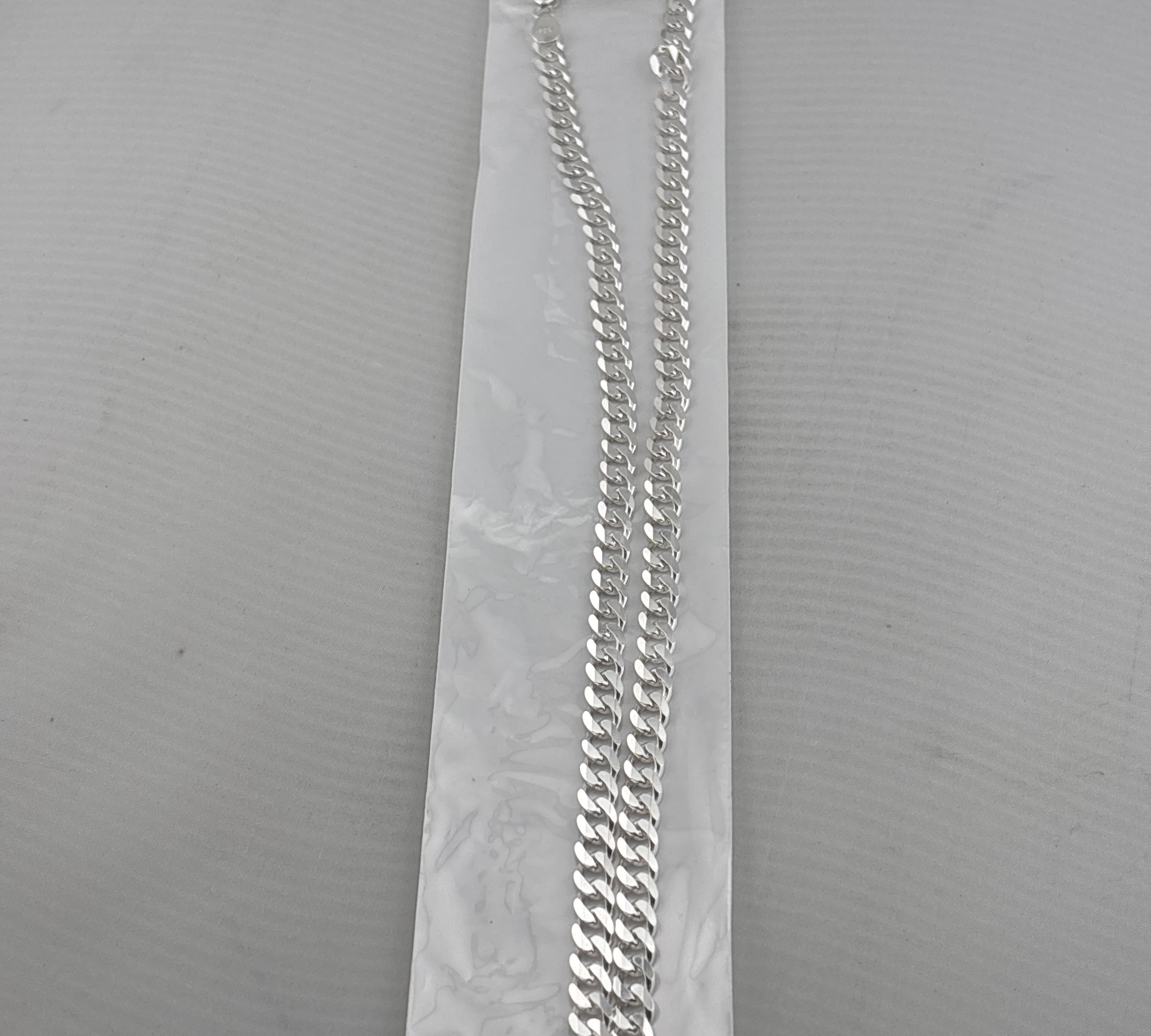 Heavy Curb Link Silver Chain in 925 Sterling Silver | Thick Chain Necklace
