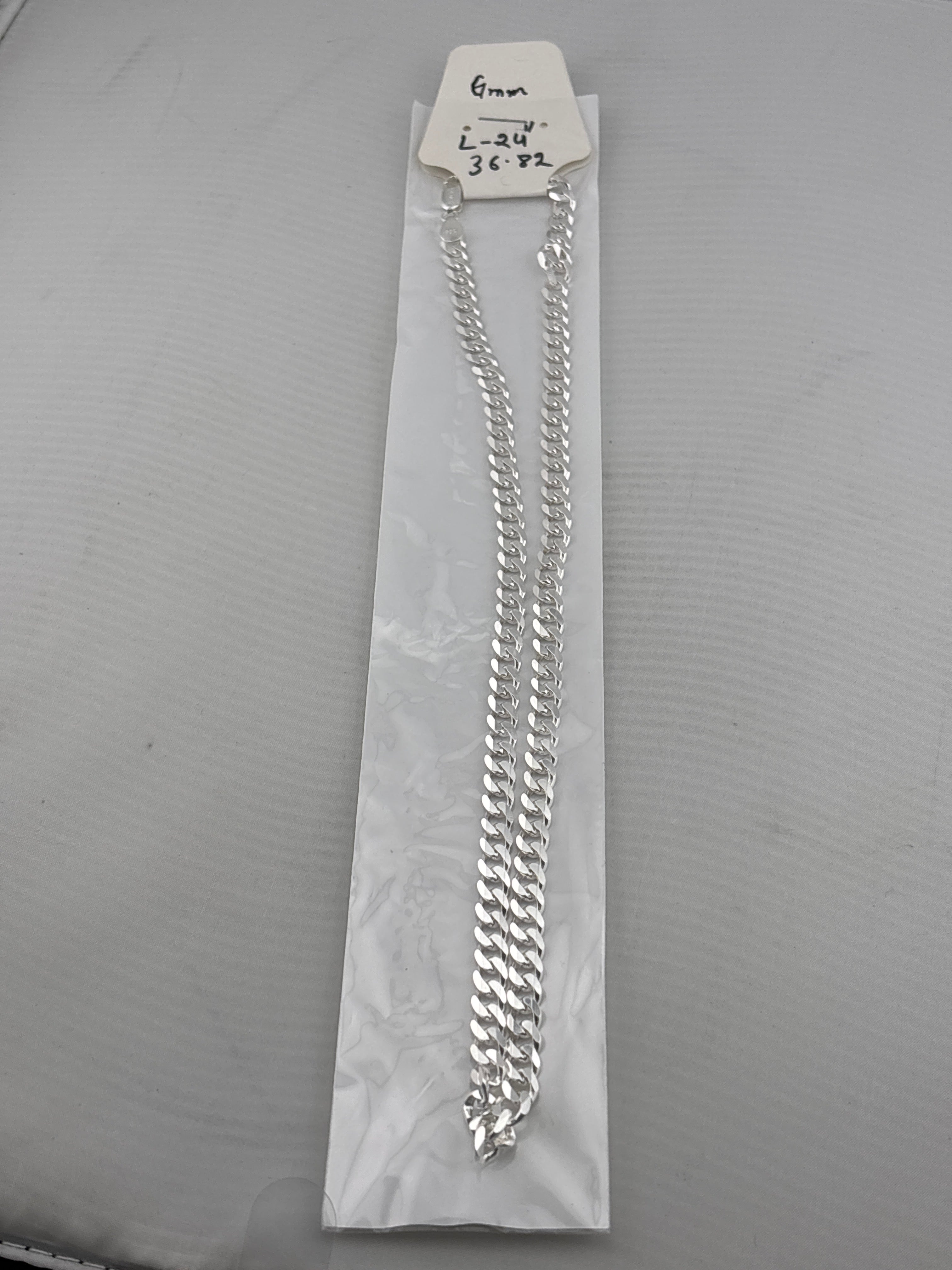 Heavy Curb Link Silver Chain in 925 Sterling Silver | Thick Chain Necklace