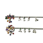 Silver Krishna Basuri Extra Large Pooja Piece (18cm)
