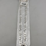 Figaro Silver Chain in 925 Sterling Silver | Italian Link Necklace