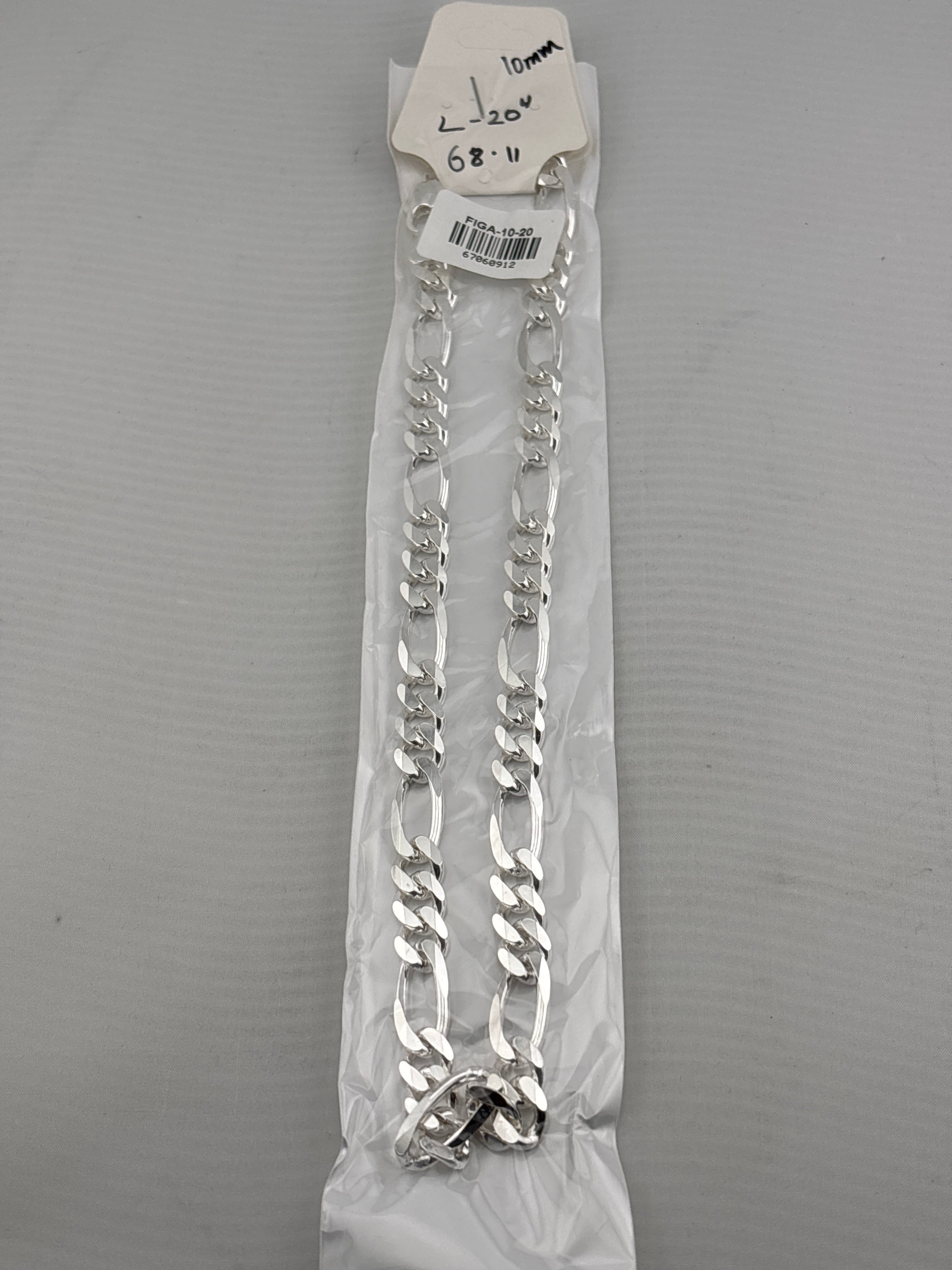 Figaro Silver Chain in 925 Sterling Silver | Italian Link Necklace