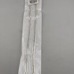 Japanese Curb Silver Chain in 925 Sterling Silver | Sleek Flat Link Chain Necklace