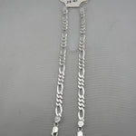 925 Sterling Silver Figaro Chain Bracelet – Italian Link