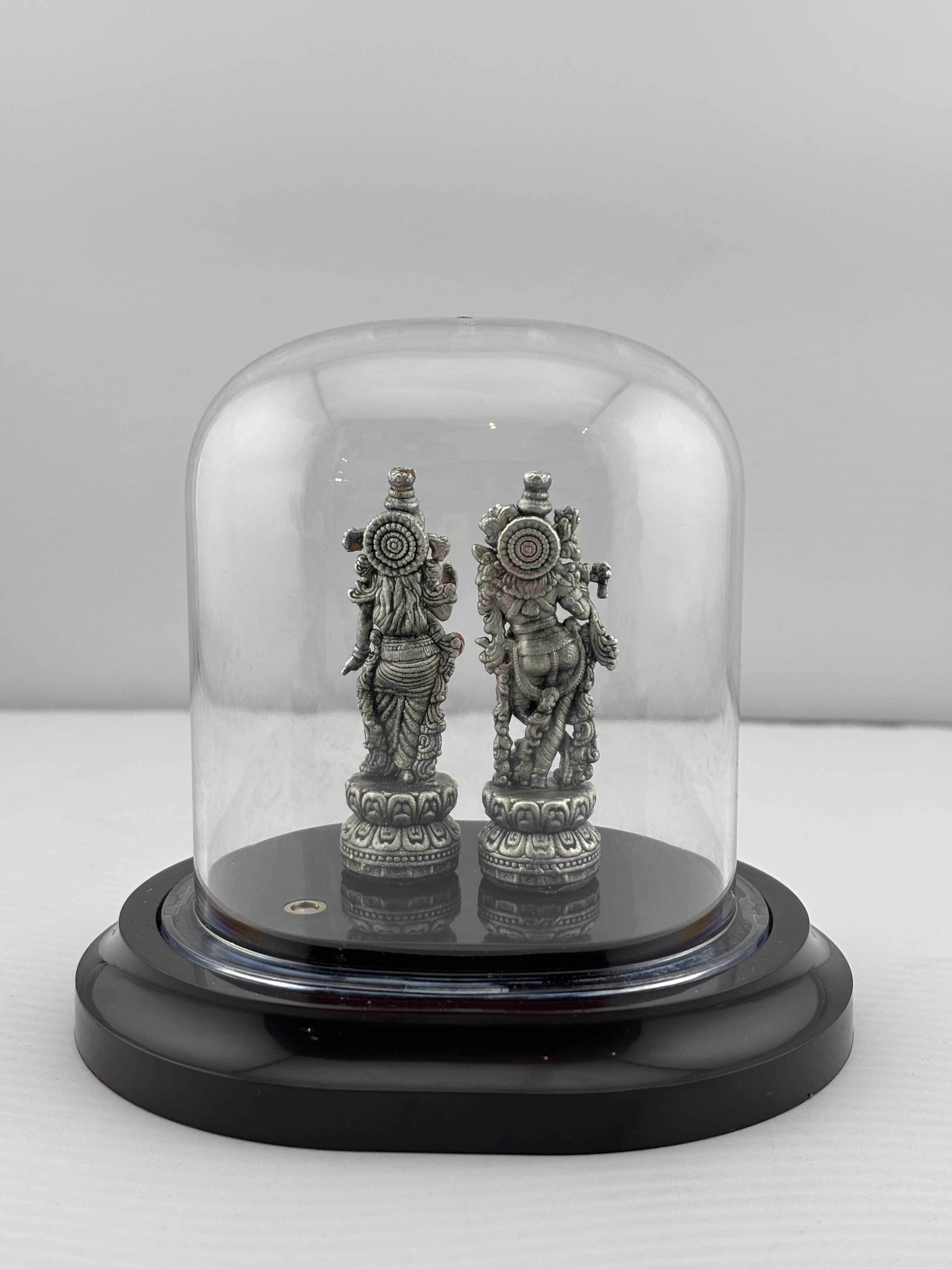 999 Pure Silver Radha Krishna Idol 12gm – Divine Couple Murti for Temple & Gifting