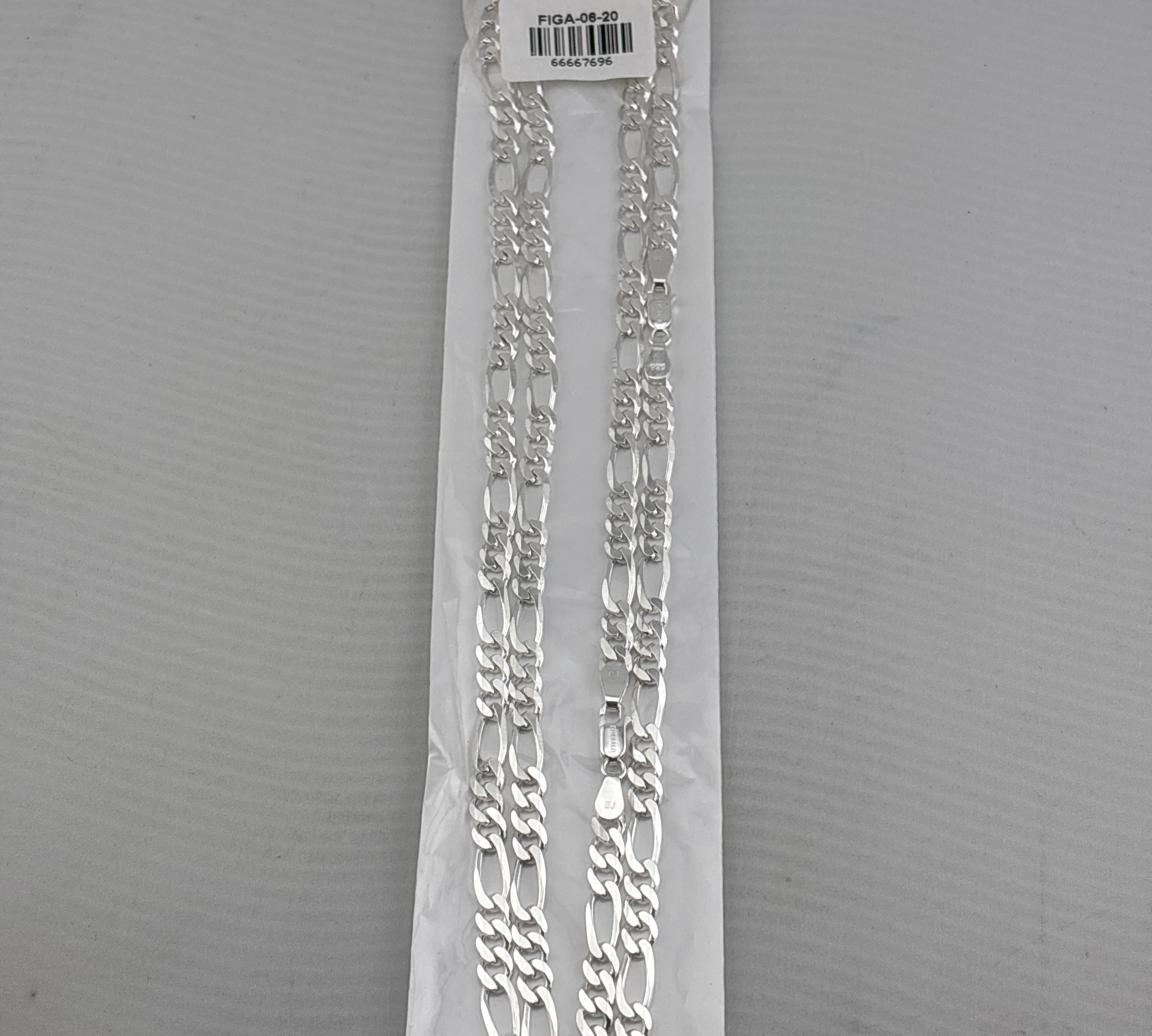 Figaro Silver Chain in 925 Sterling Silver | Italian Link Necklace