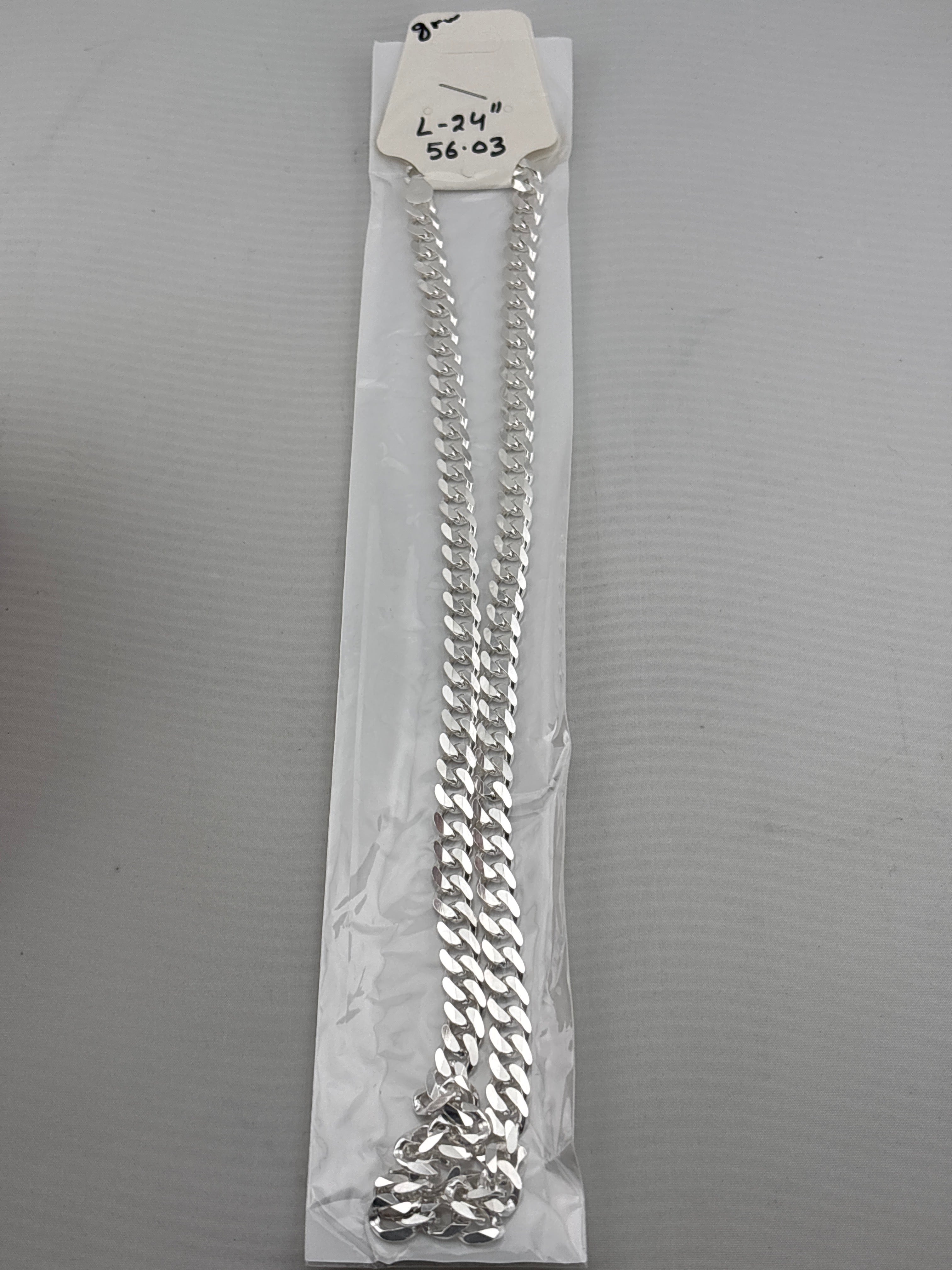 Heavy Curb Link Silver Chain in 925 Sterling Silver | Thick Chain Necklace