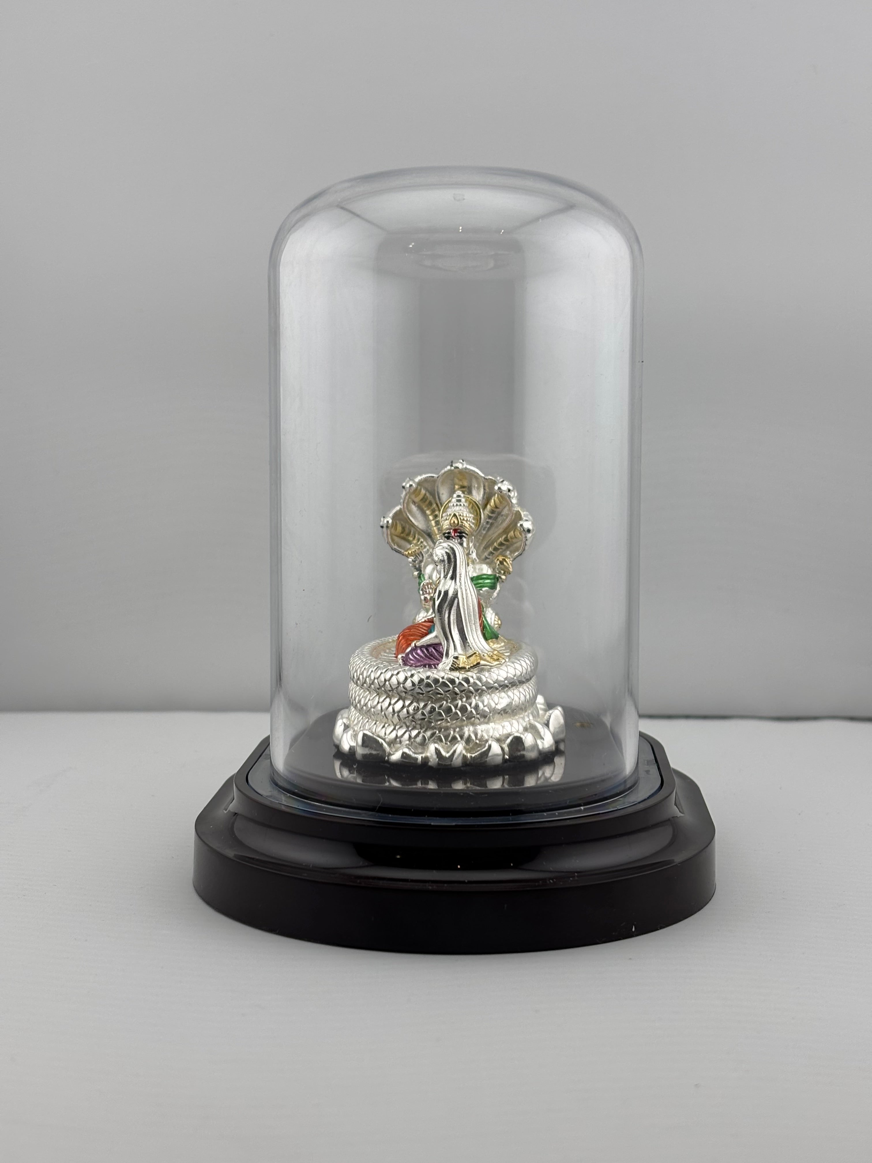 999 Pure Silver Vishnu & Lakshmi Idol 12gm – Divine Couple Murti for Temple & Gifting