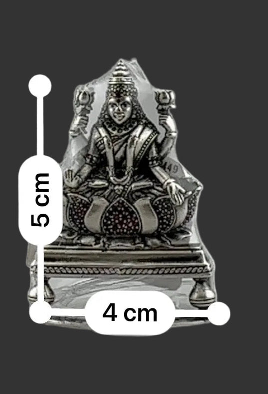 Silver Maa Lakshmi Idol 27gm – Spiritual Lakshmi Murti for Temple Decor & Festivals