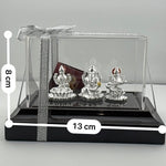 999 Pure Silver Ganesh, Lakshmi & Saraswathi Idol 17.75 gm