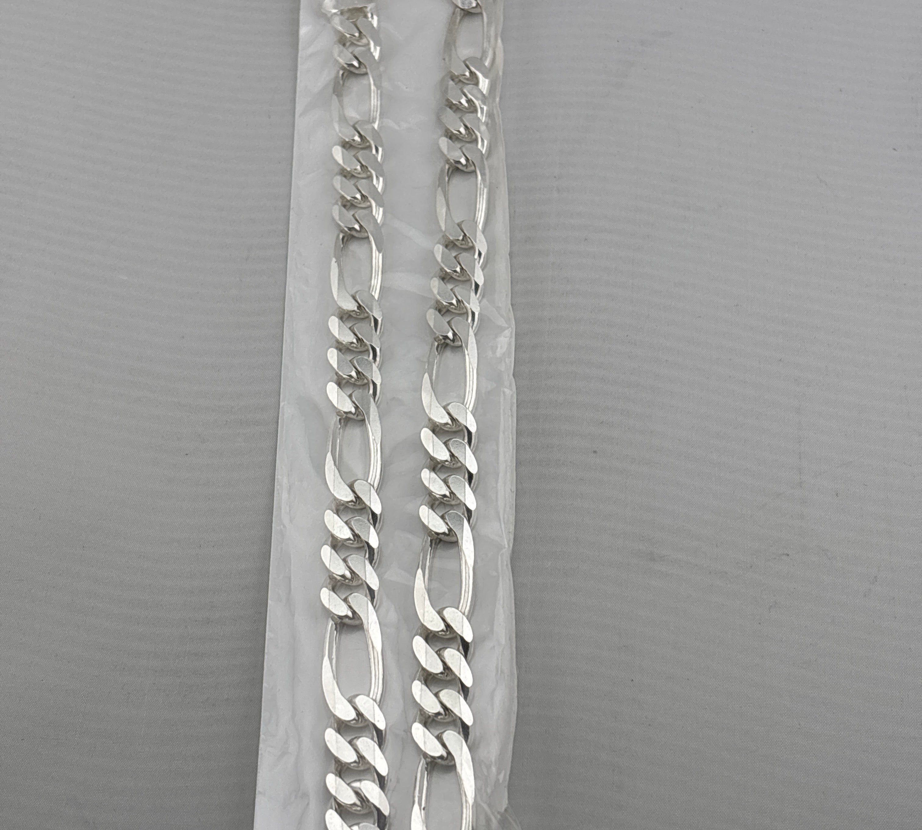 Figaro Silver Chain in 925 Sterling Silver | Italian Link Necklace