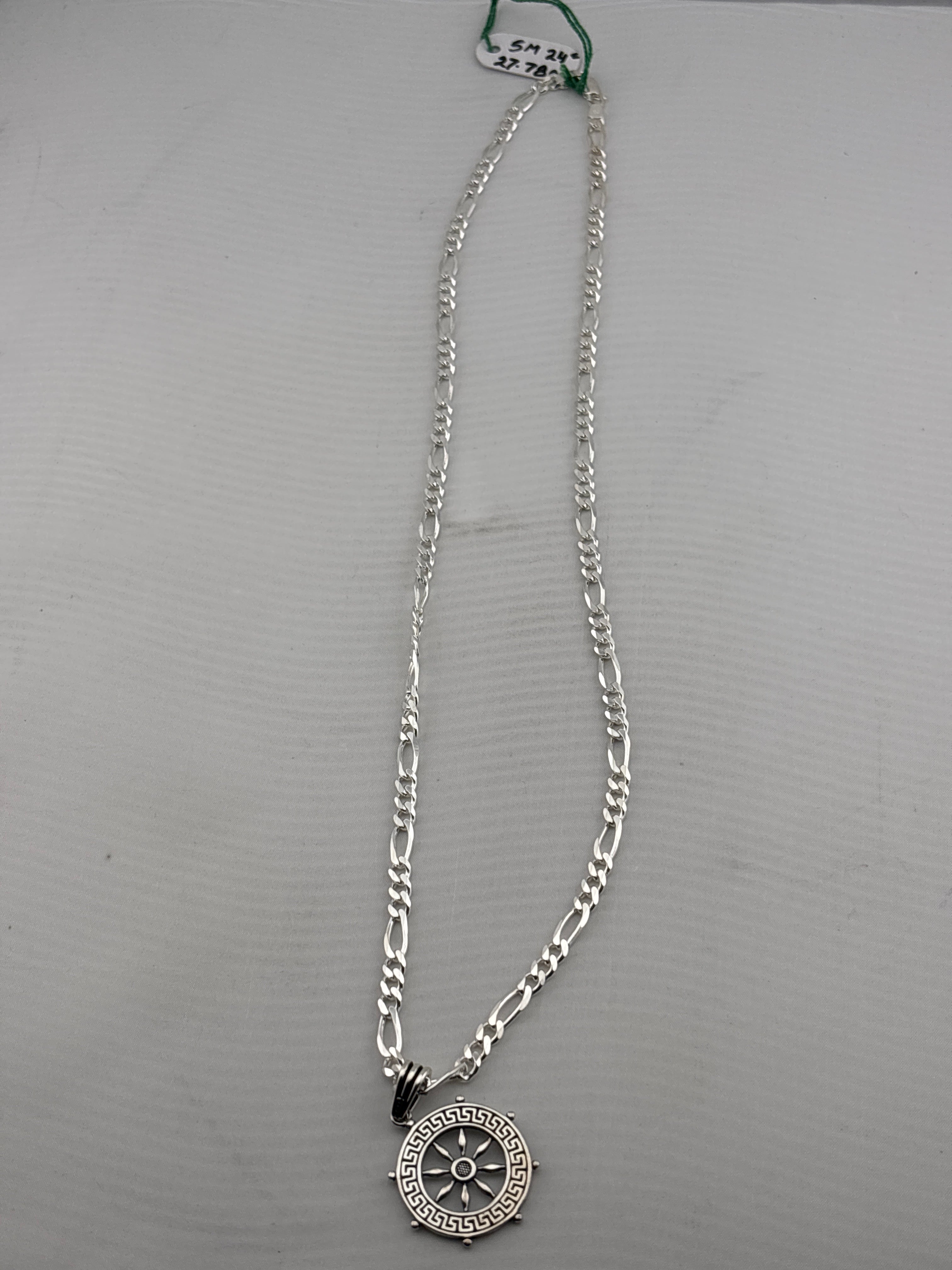 Figaro Silver Chain in 925 Sterling Silver | Italian Link Necklace