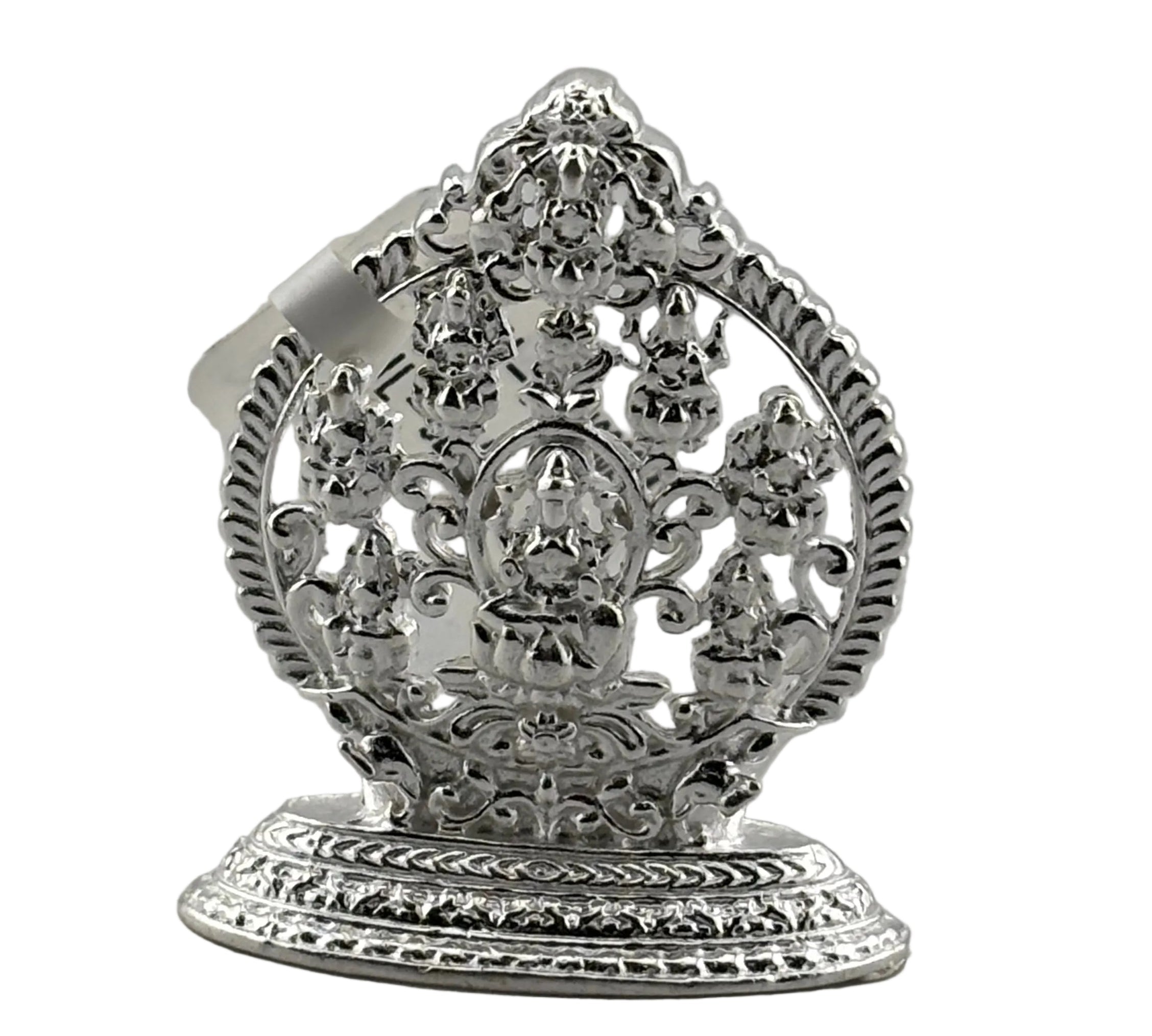 Silver Maa Lakshmi Idol 10gm – Spiritual Lakshmi Murti for Temple Decor & Festivals