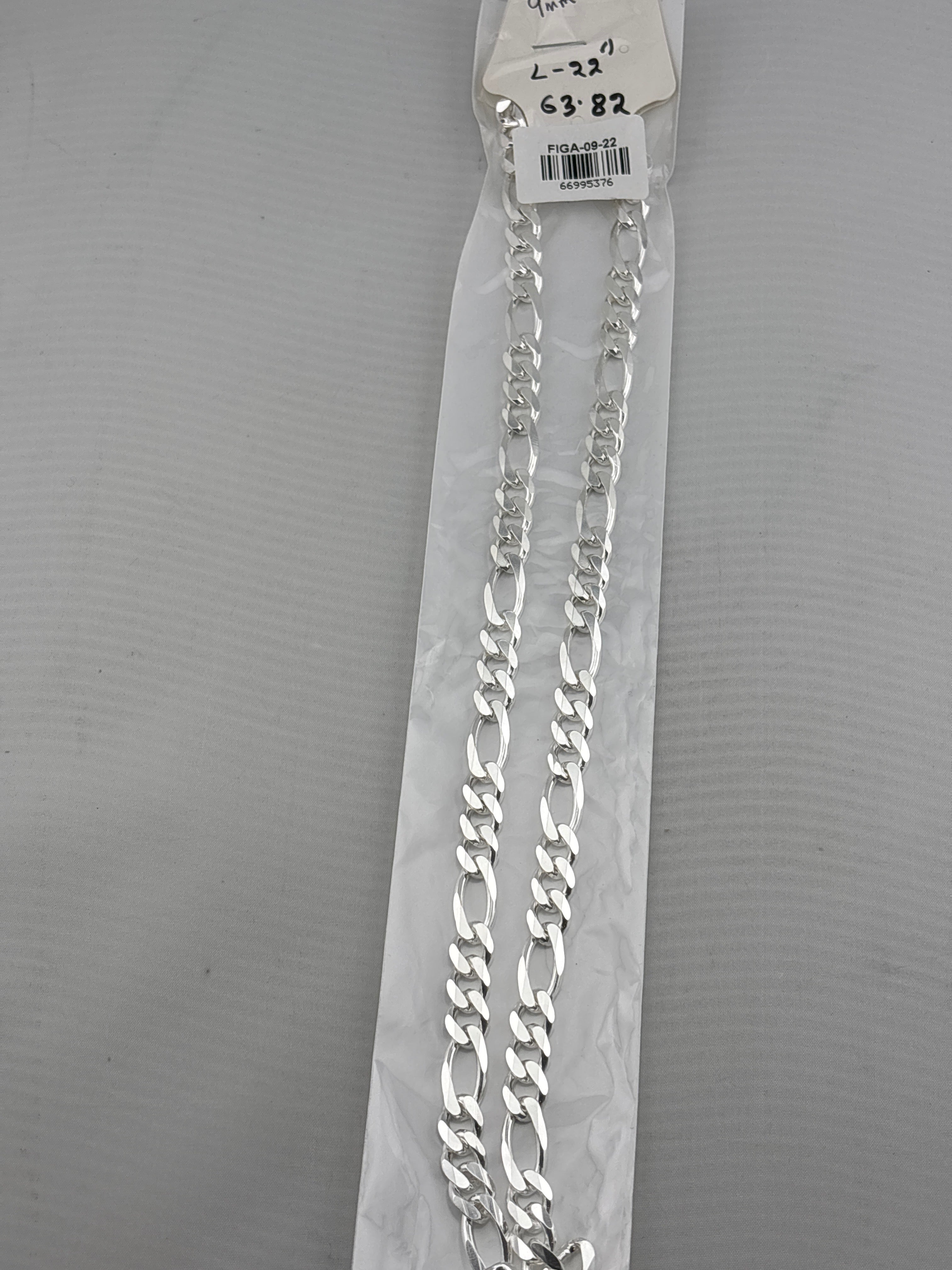 Figaro Silver Chain in 925 Sterling Silver | Italian Link Necklace
