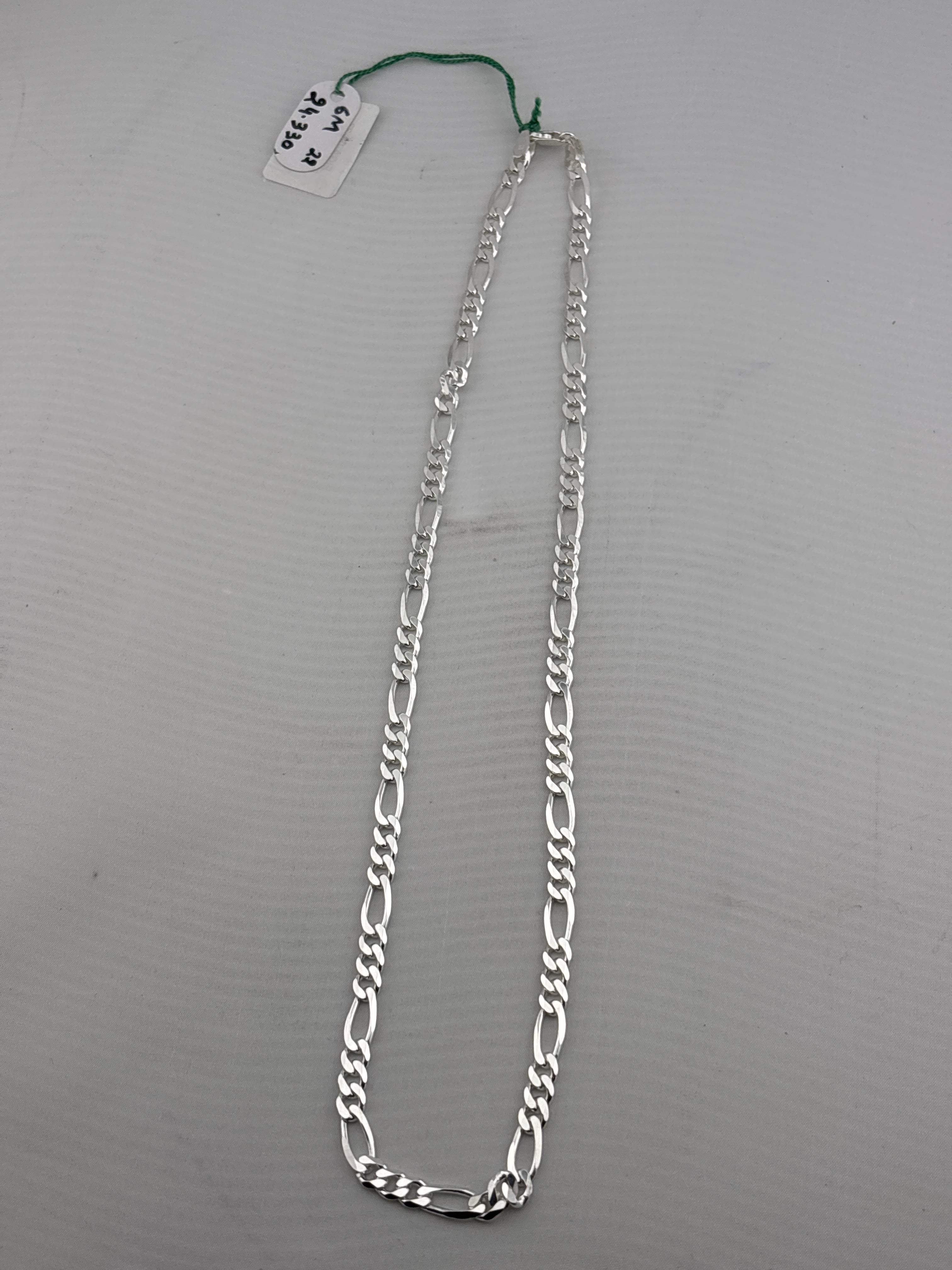 Figaro Silver Chain in 925 Sterling Silver | Italian Link Necklace