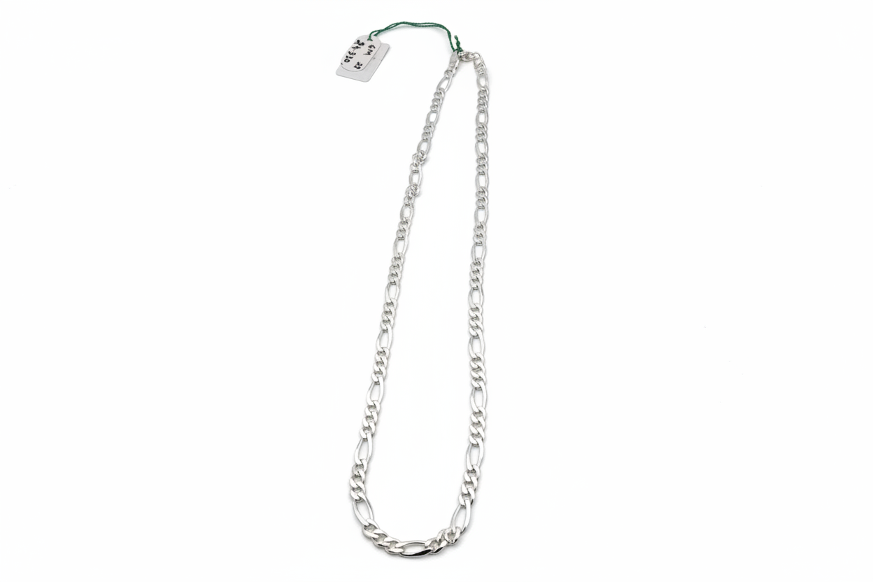 Figaro Silver Chain in 925 Sterling Silver | Italian Link Necklace