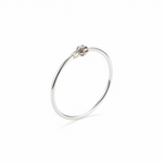 Kids Ball End Silver Kada – 925 Sterling Silver Baby Kada Bracelet with Designer Caps
