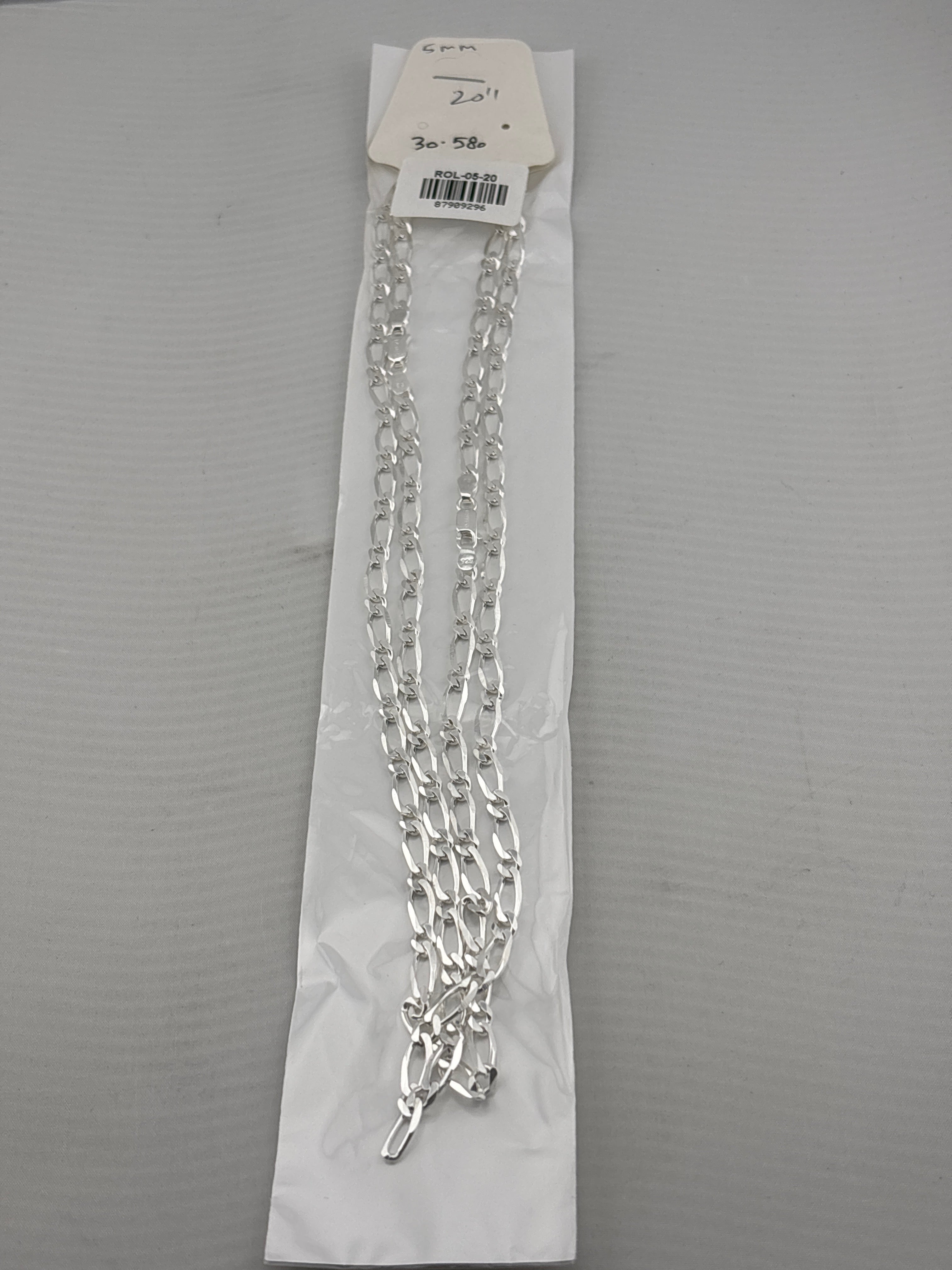 Rolo Silver Chain in 925 Sterling Silver | Round Link Belcher Chain Necklace