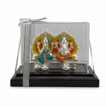 999 Pure Silver Ganesha & Lakshmi Idol 145gm – Large Prosperity Murti for Temple & Gifting