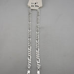 925 Sterling Silver Figaro Chain Bracelet – Italian Link