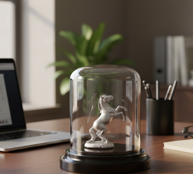 999 Pure Silver Horse Idol – Vastu Silver Ghoda Murti for Prosperity & Gifting