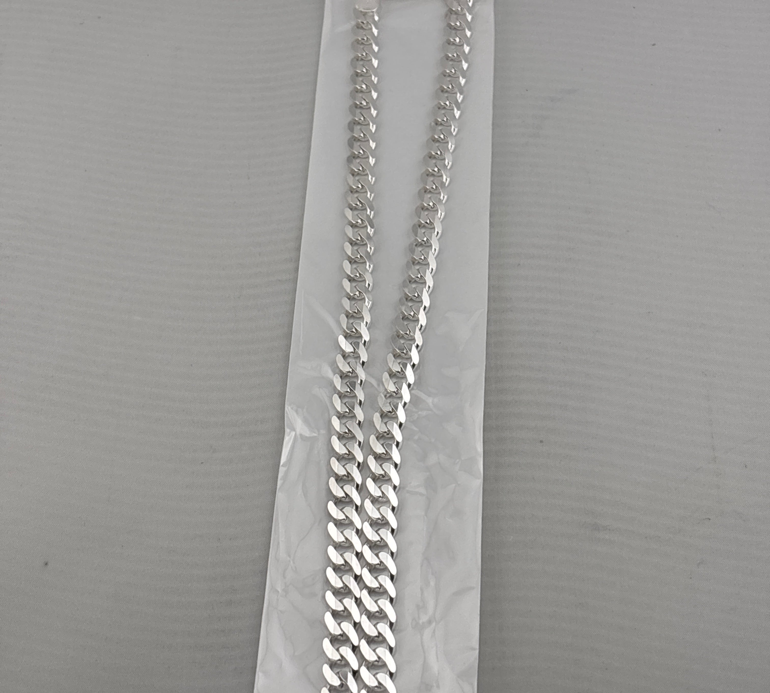 Heavy Curb Link Silver Chain in 925 Sterling Silver | Thick Chain Necklace