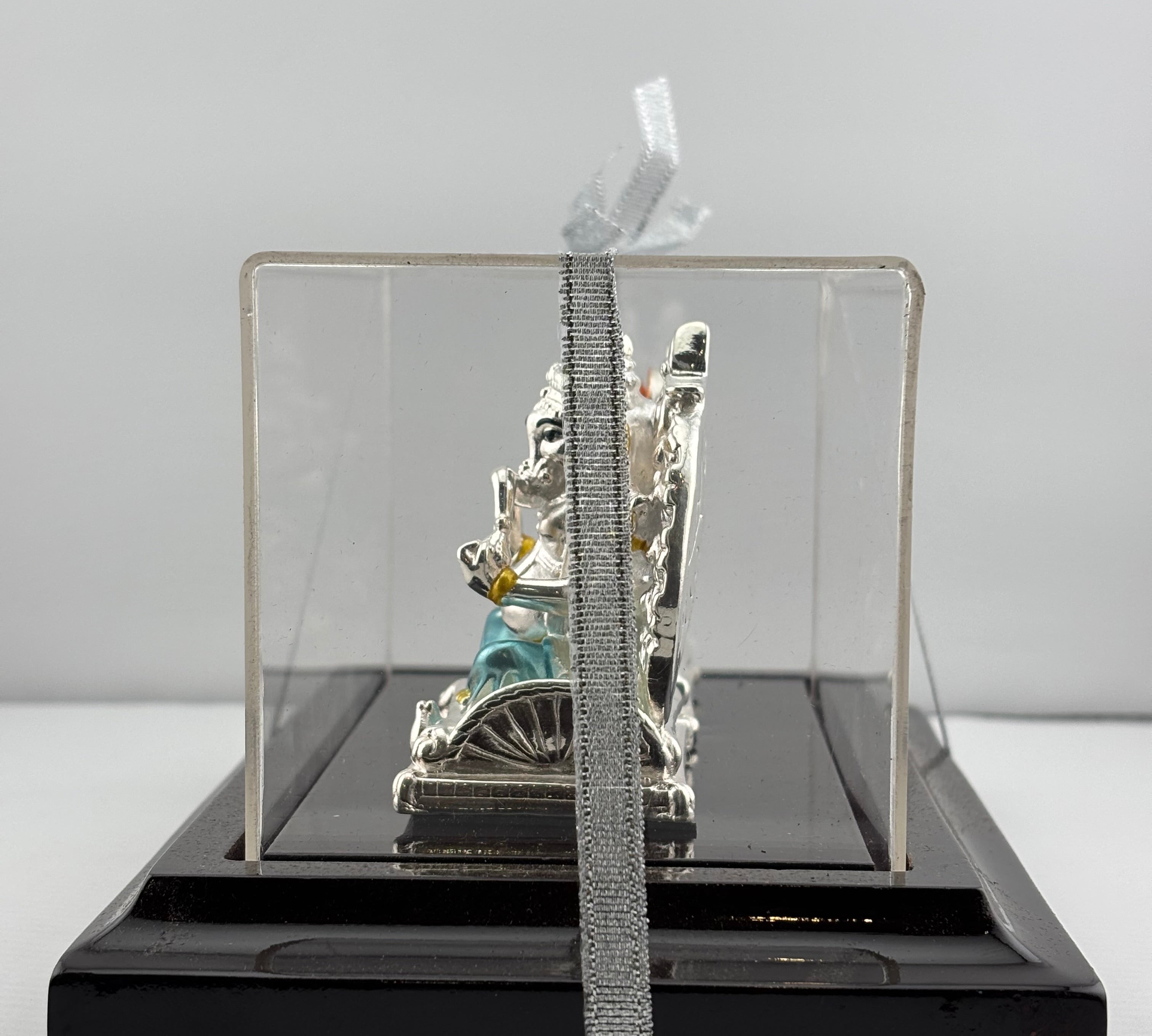 999 Pure Silver Ganesha & Lakshmi Idol 93gm – Divine Prosperity Murti for Home Mandir
